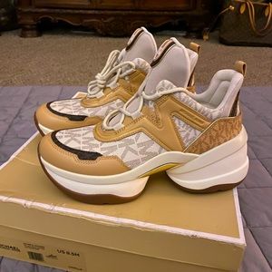 Michael Kors Olympia Monogram Trainers.